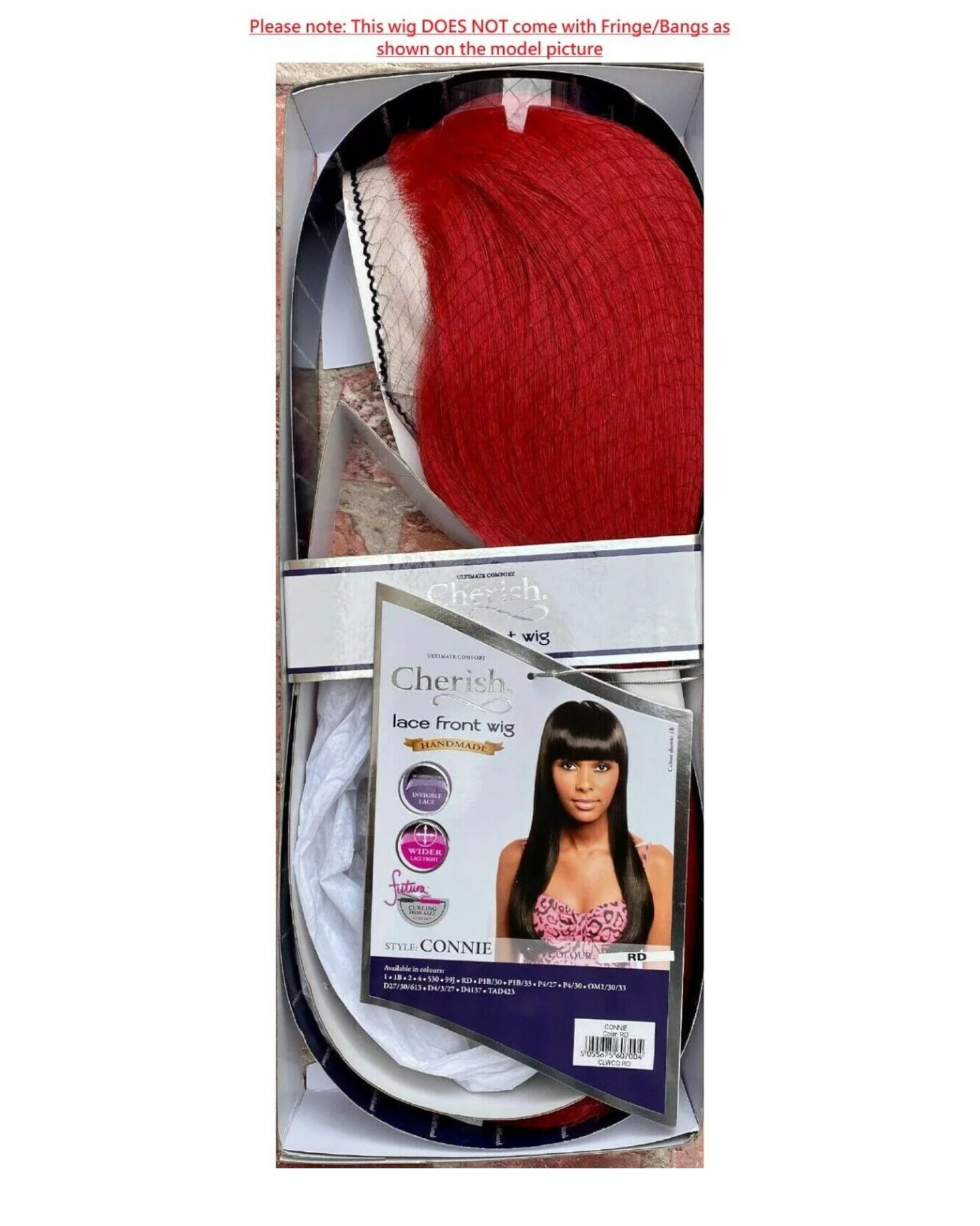 Cherish Synthetic Handmade Straight Invisible Wider Lace Front Hair Wig - CONNIE