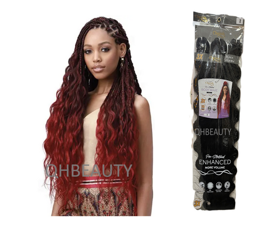 Cherish Synthetic Pre-Stretched Curly Braid Bulk Hair Extension - BODY WAVE 28''
