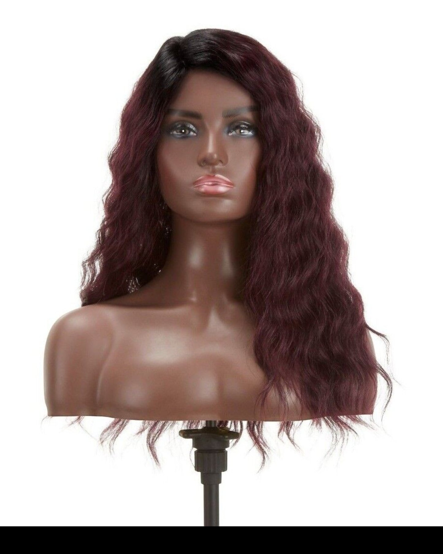 Impression Synthetic Invisible L Part Lace Curly Hair Wig - Alicia
