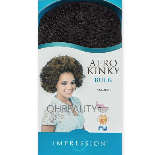 IMPRESSION SYNTHETIC BRAIDING CUBAN HAIR EXTENSION BULK - AFRO KINKY 24 INCHES