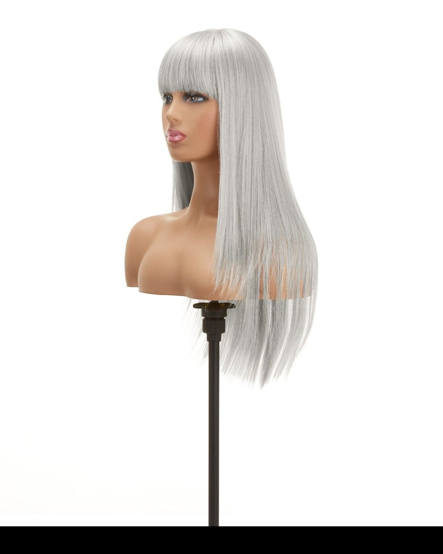 Impression Synthetic Hand Made Long Straight Bangs Hair Wig  Alexandra