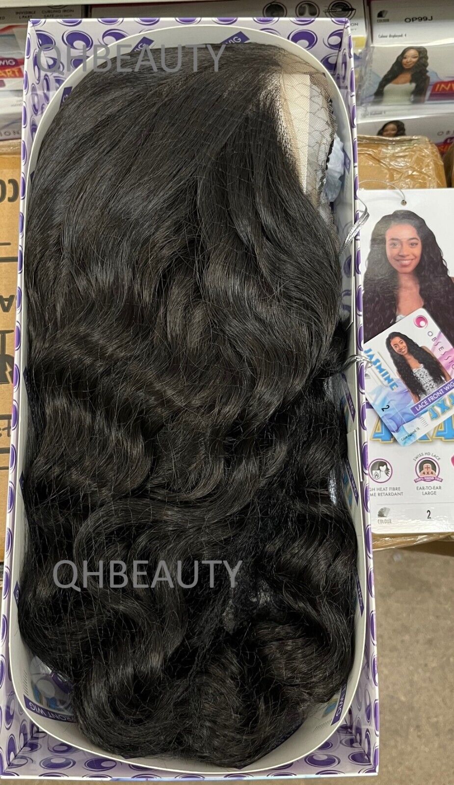 Obsession Synthetic Swiss HD 4x4 Lace Front Free Part Curly Hair Wig - JASMINE