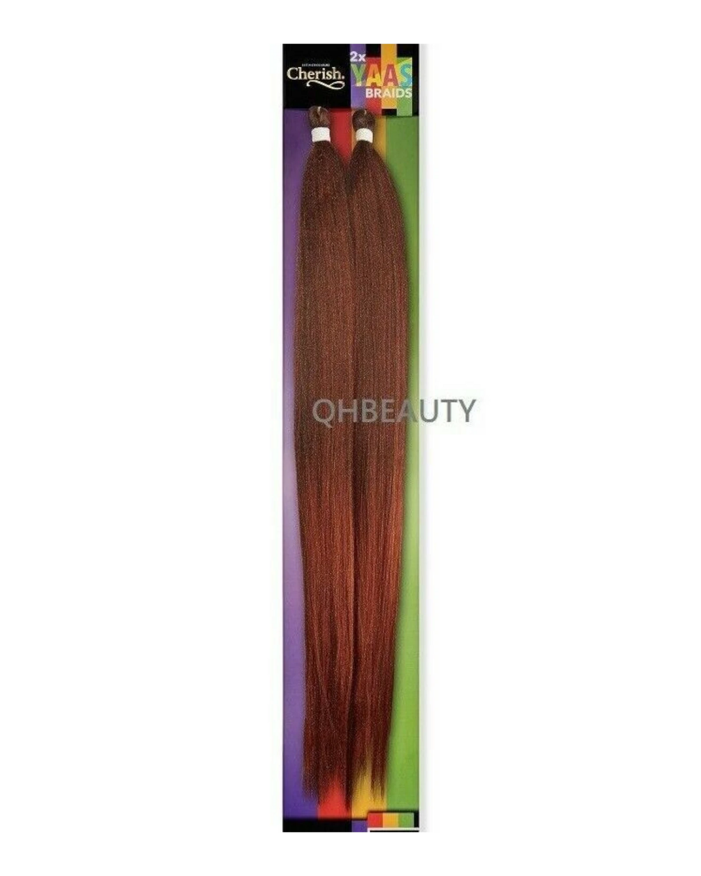 CHERISH SYNTHETIC YAKY LONG STRAIGHT HAIR EXTENSIONS 2 X YAAS BRAIDS 20'' - 28''