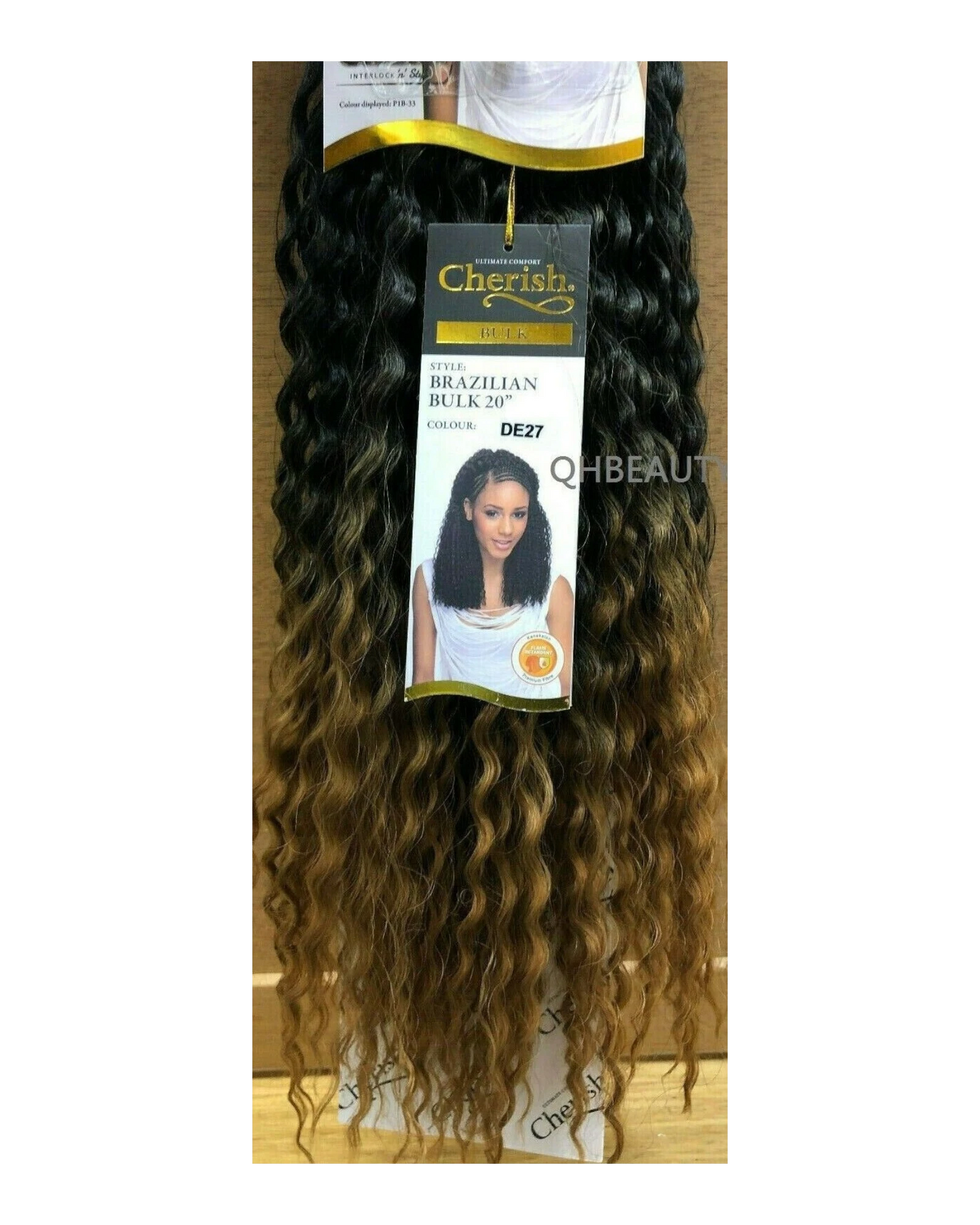 Cherish Synthetic Crochet Braid Curly Hair Extension Style - Brazilian Bulk 20"
