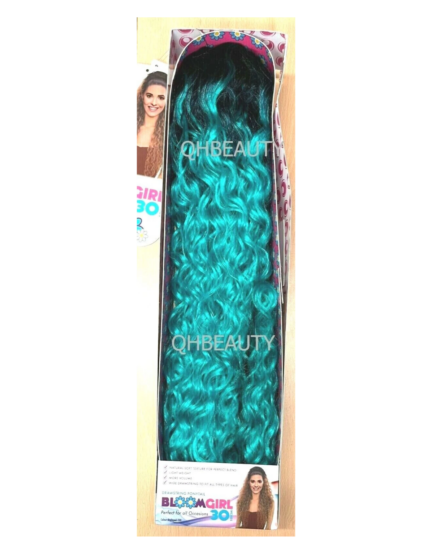 OBSESSION SYNTHETIC DRAWSTRING CURLY LONG HAIR PONYTAIL - BLOOM GIRL 20''  30''