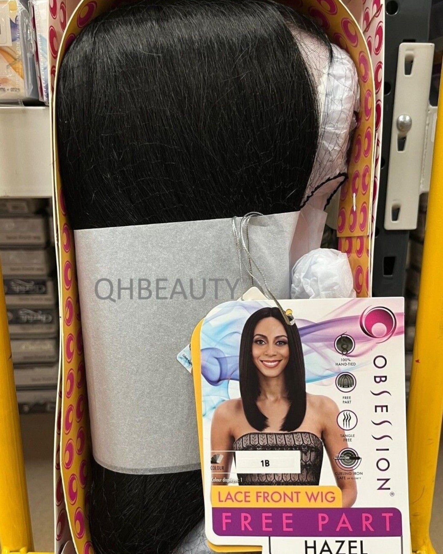 Obsession Synthetic Lace Front Free Part Hand Tied Straight Hair Wig - HAZEL