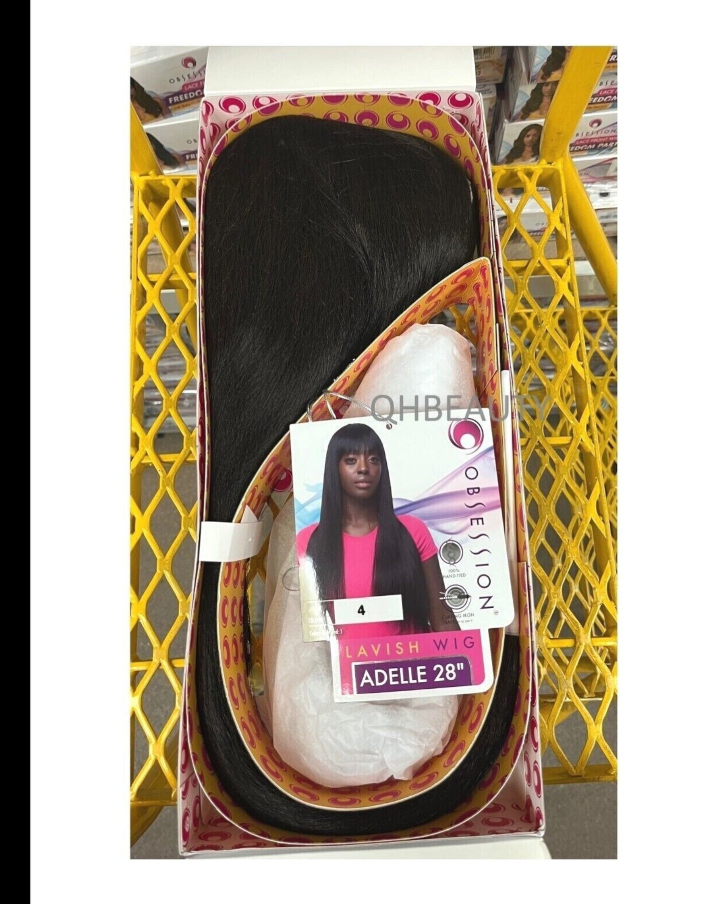 Obsession Synthetic Lavish Straight Long Hand Tied Hair Wig - ADELLE 28 INCHES