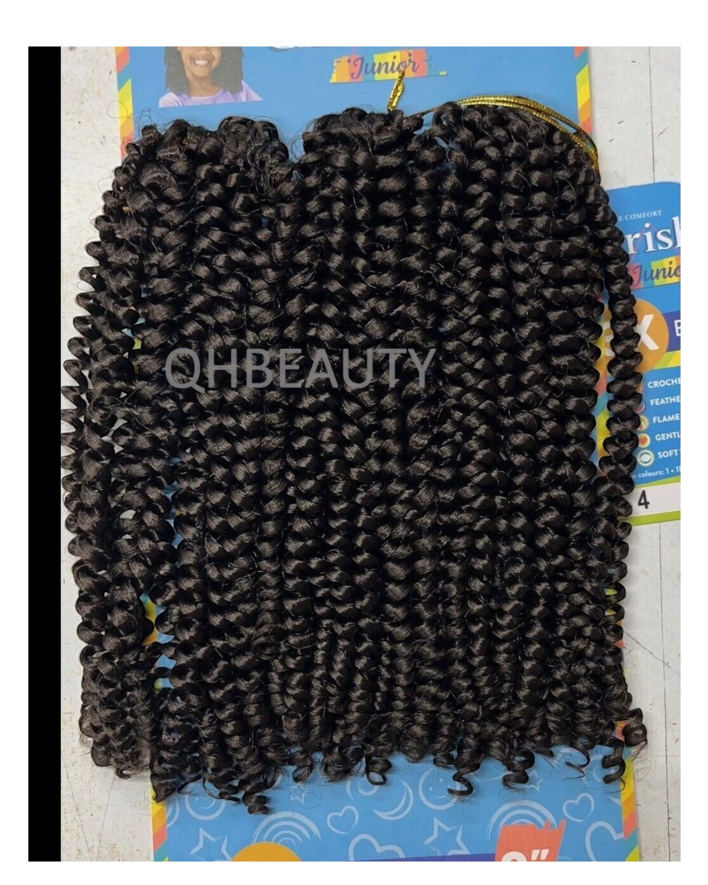 CHERISH SYNTHETIC JUNIOR KIDS CROCHET BRAID HAIR EXTENSION  BOHEMIAN CURL 8 INCH