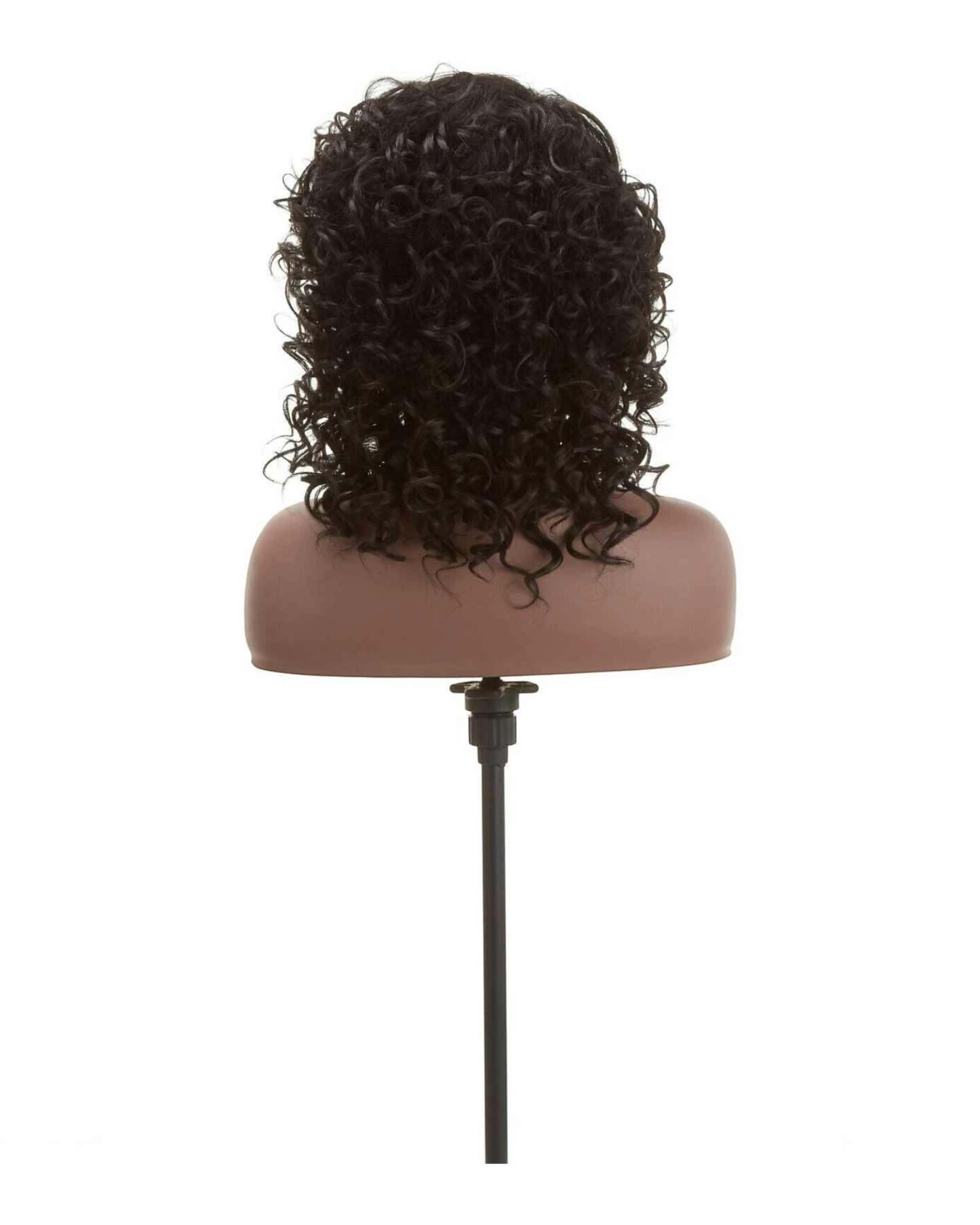 Impression Synthetic Hand Made Invisible L Part Curly Hair Lace Wig - MIA
