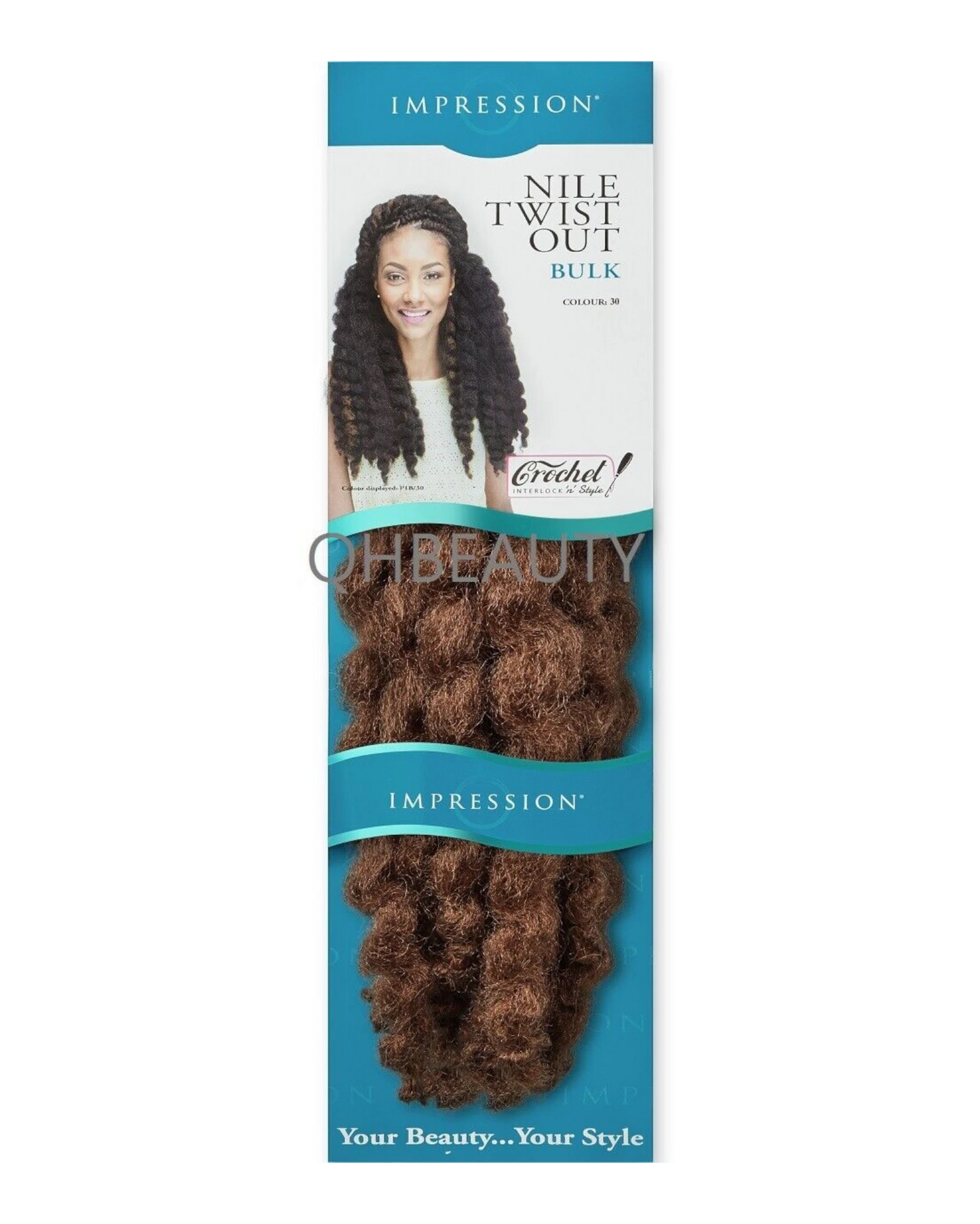 IMPRESSION SYNTHETIC AFRO CUBAN BULK HAIR EXTENSION BRAIDS - NILE TWIST OUT