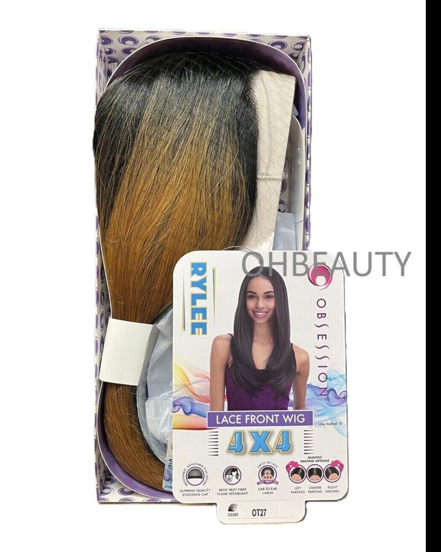 Obsession Synthetic Swiss HD 4x4 Lace Front Free Part Layered Hair Wig - RYLEE