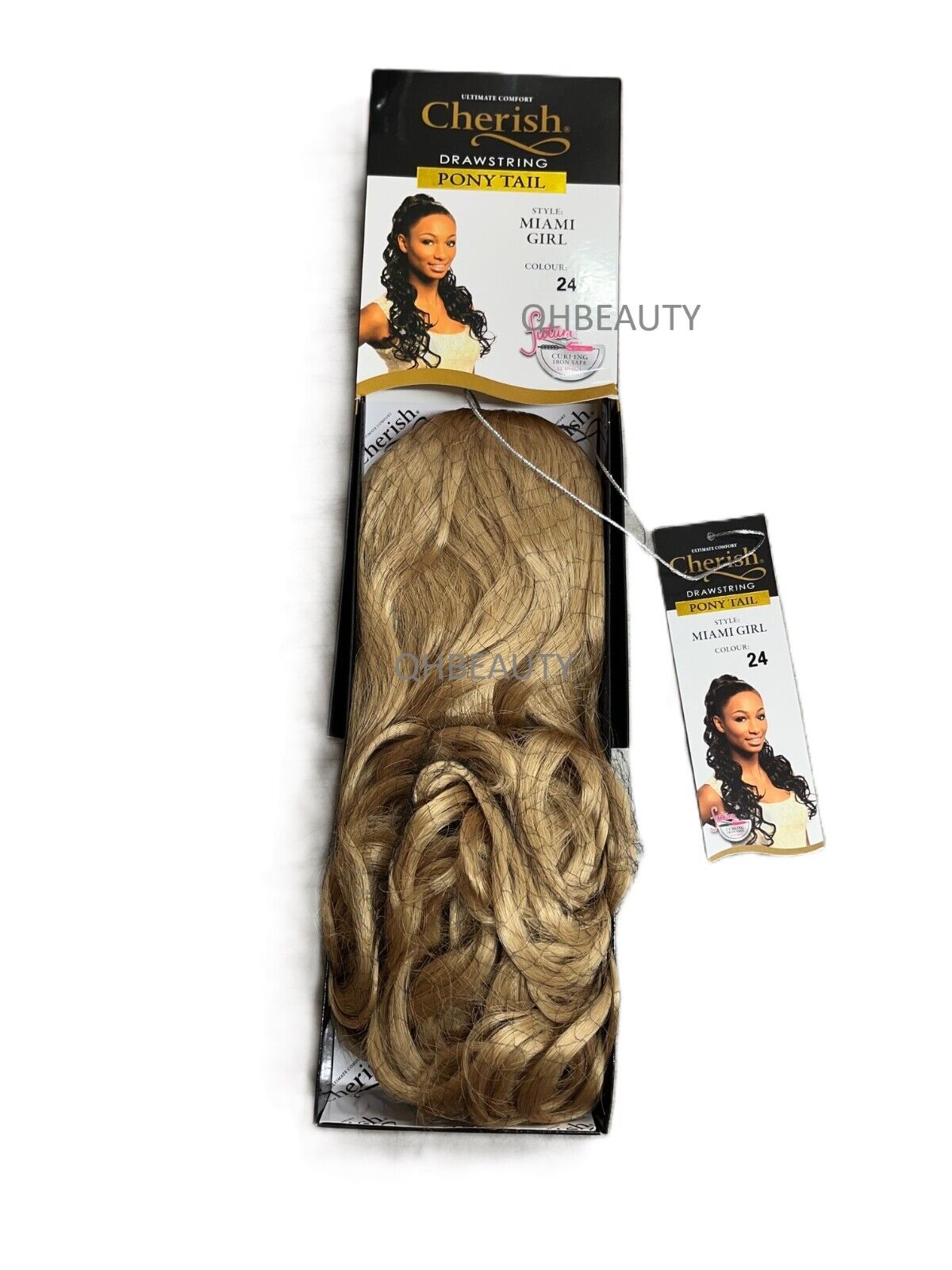 Cherish Synthetic Long Curly Drawstring Natural Hair Ponytail - Miami Girl