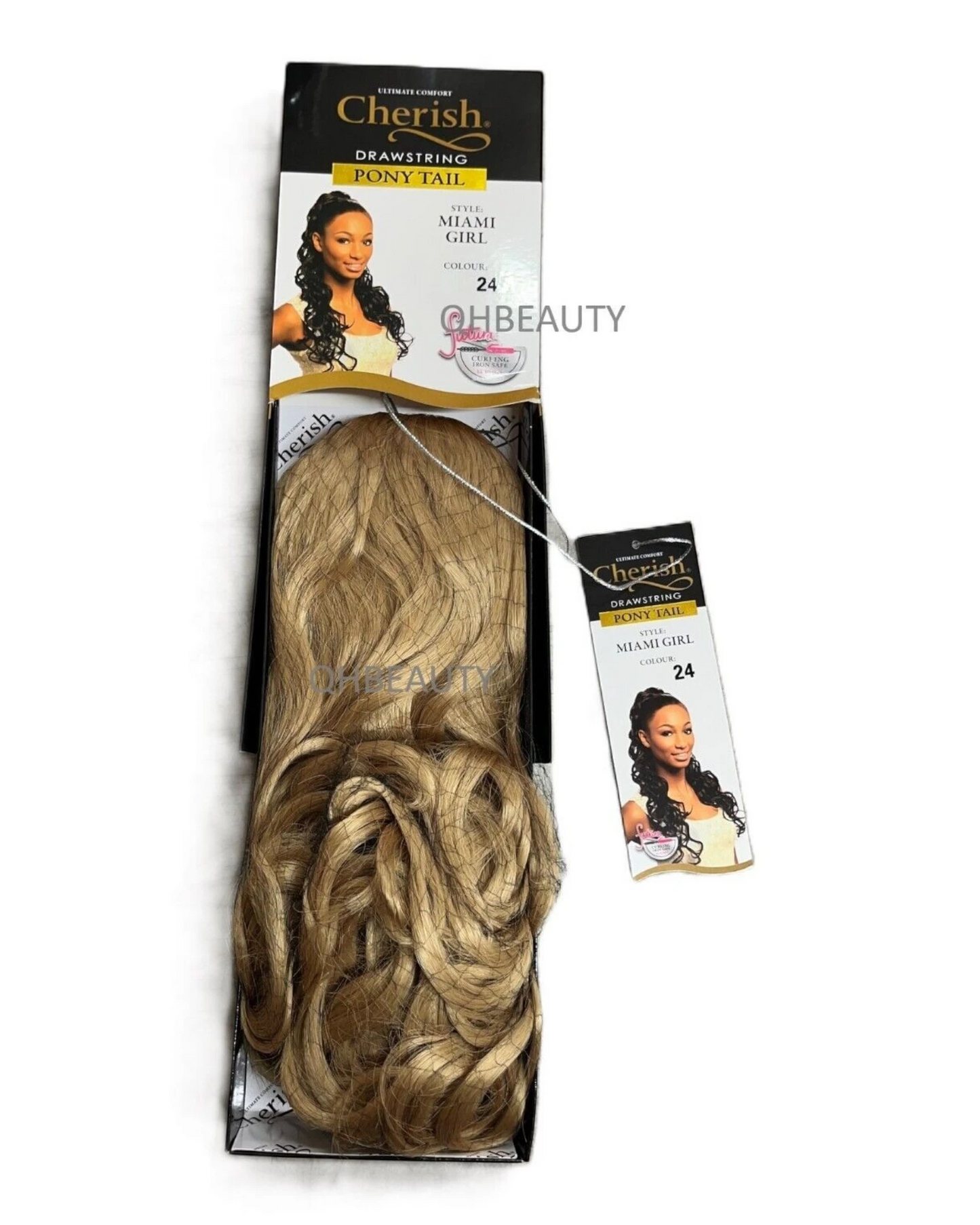 Cherish Synthetic Long Curly Drawstring Natural Hair Ponytail - Miami Girl