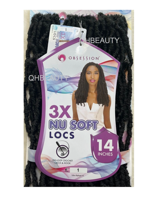 Obsession Synthetic Crochet Pre Looped Braid Hair Extension - NU LOCS 14 INCHES