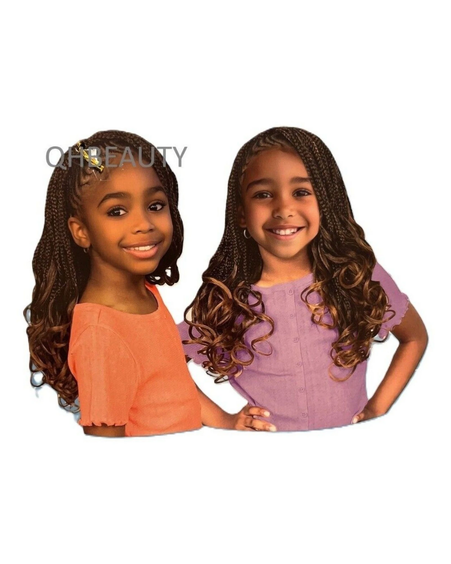 CHERISH SYNTHETIC JUNIOR KIDS CROCHET BRAID HAIR EXTENSION - SPIRAL FRENCH CURL 14 ''