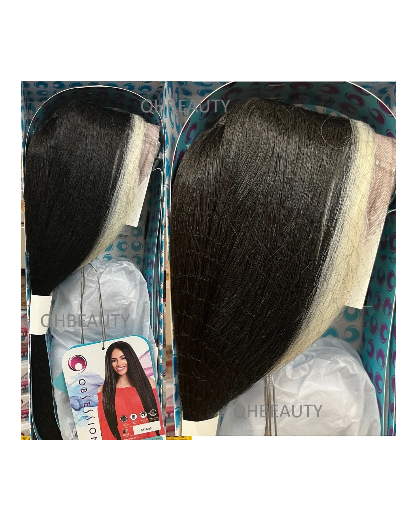 OBSESSION LACE FRONT HUMAN HAIR FUSION NATURAL TEXTURE & WAVE HAIR WIG - AYLEEN