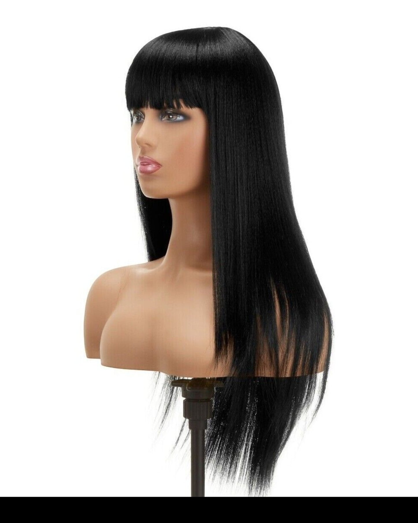 Impression Synthetic Hand Made Long Straight Bangs Hair Wig  Alexandra