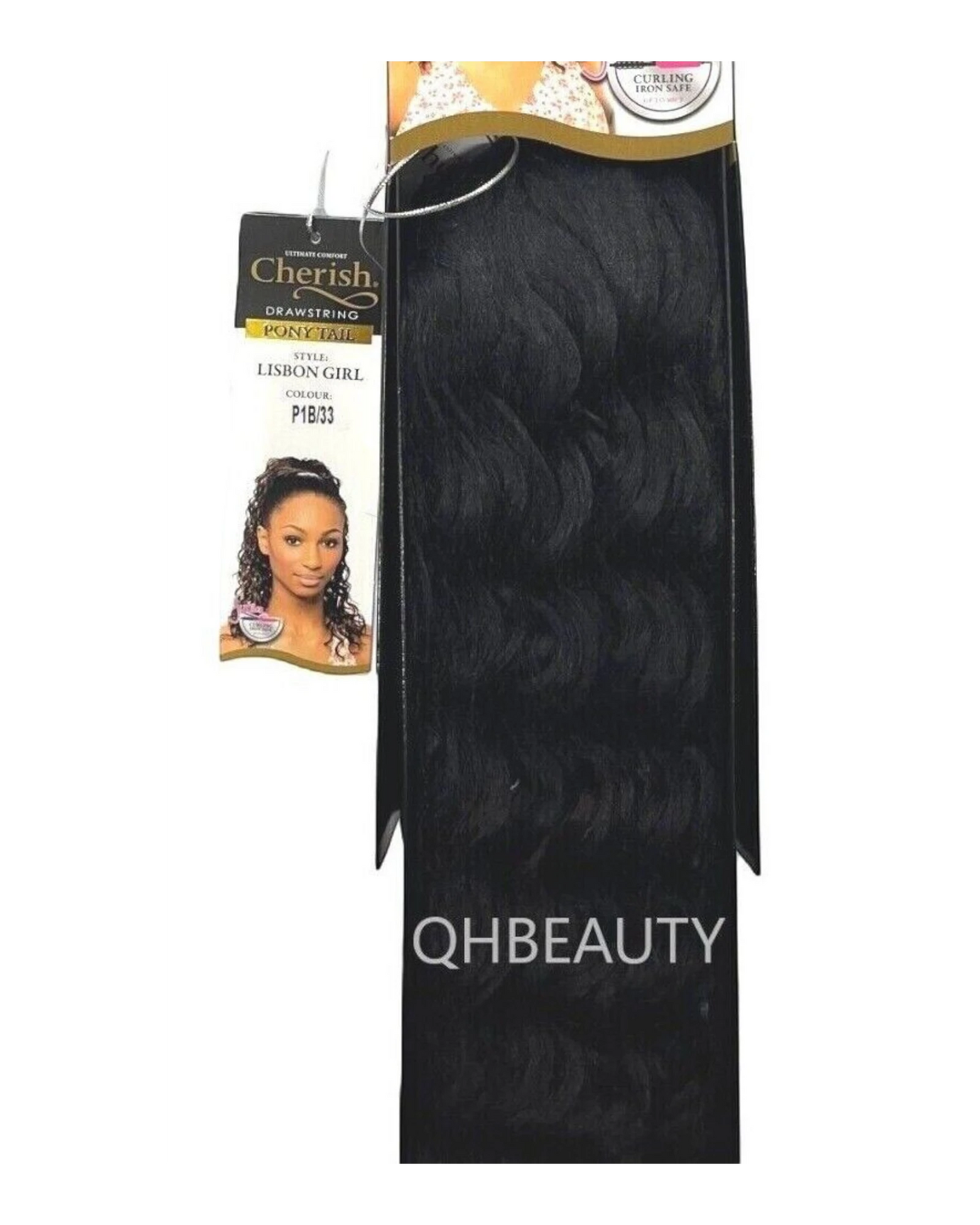 Cherish Synthetic Drawstring Curly Hair Extension Ponytail - Lisbon Girl