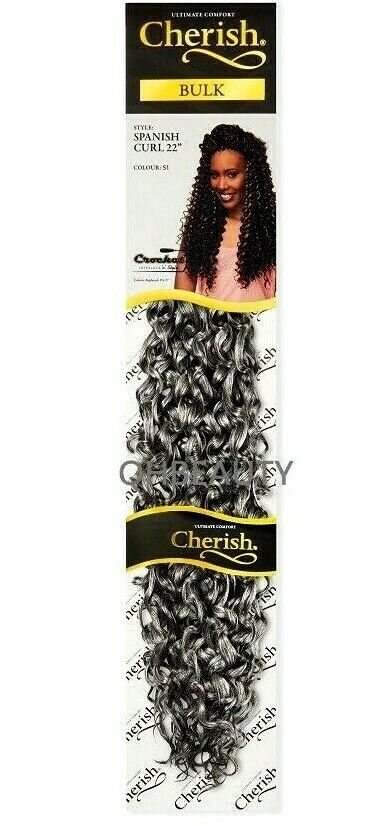 Cherish Bulk Synthetic Long Curly Hair Extension Braid - Spanish Curl 22 Inch
