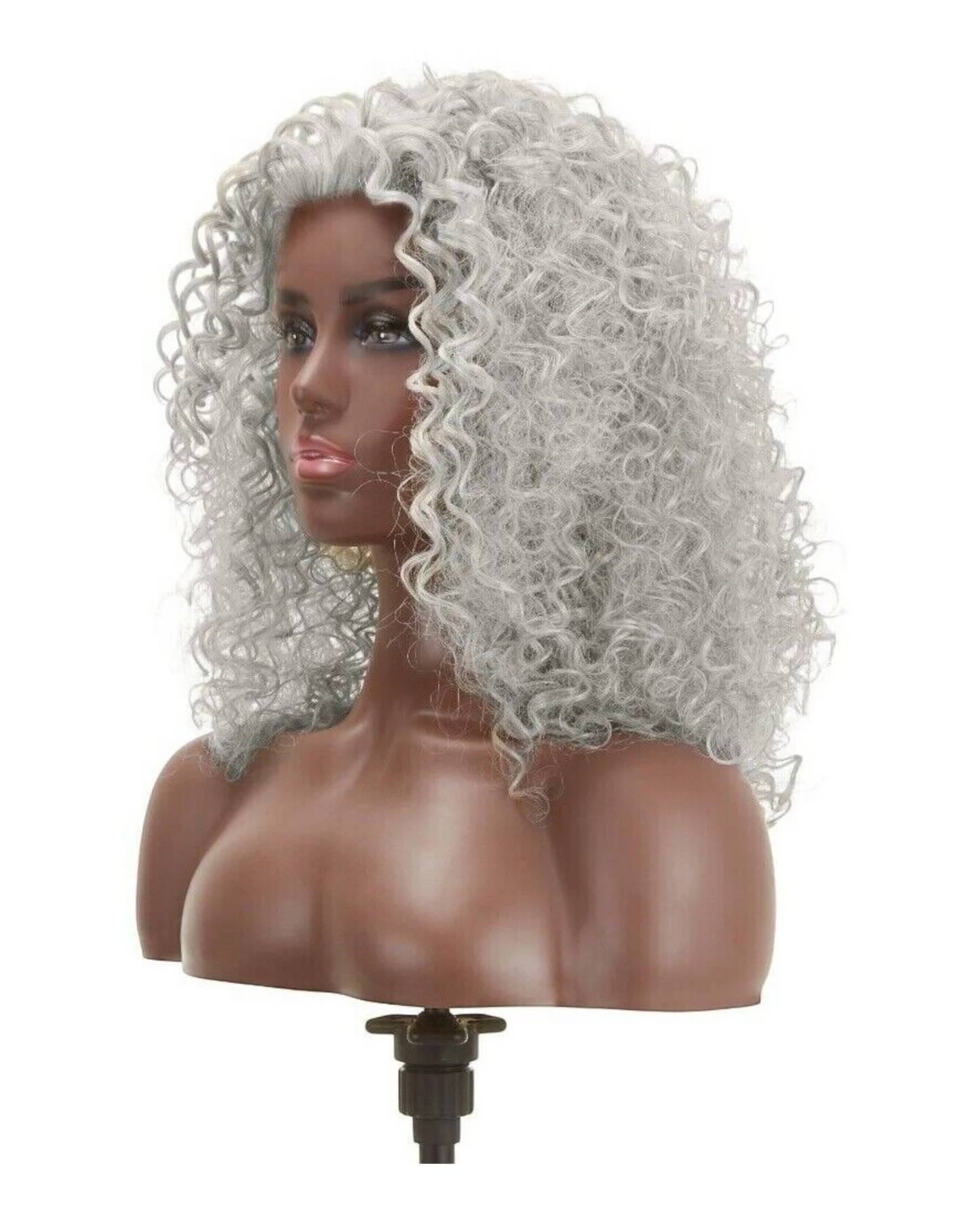 Impression Synthetic Natural Hairline Lace Front Curly Hair Wig - Asmara