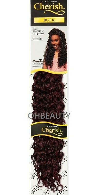 Cherish Bulk Synthetic Long Curly Hair Extension Braid - Spanish Curl 22 Inch