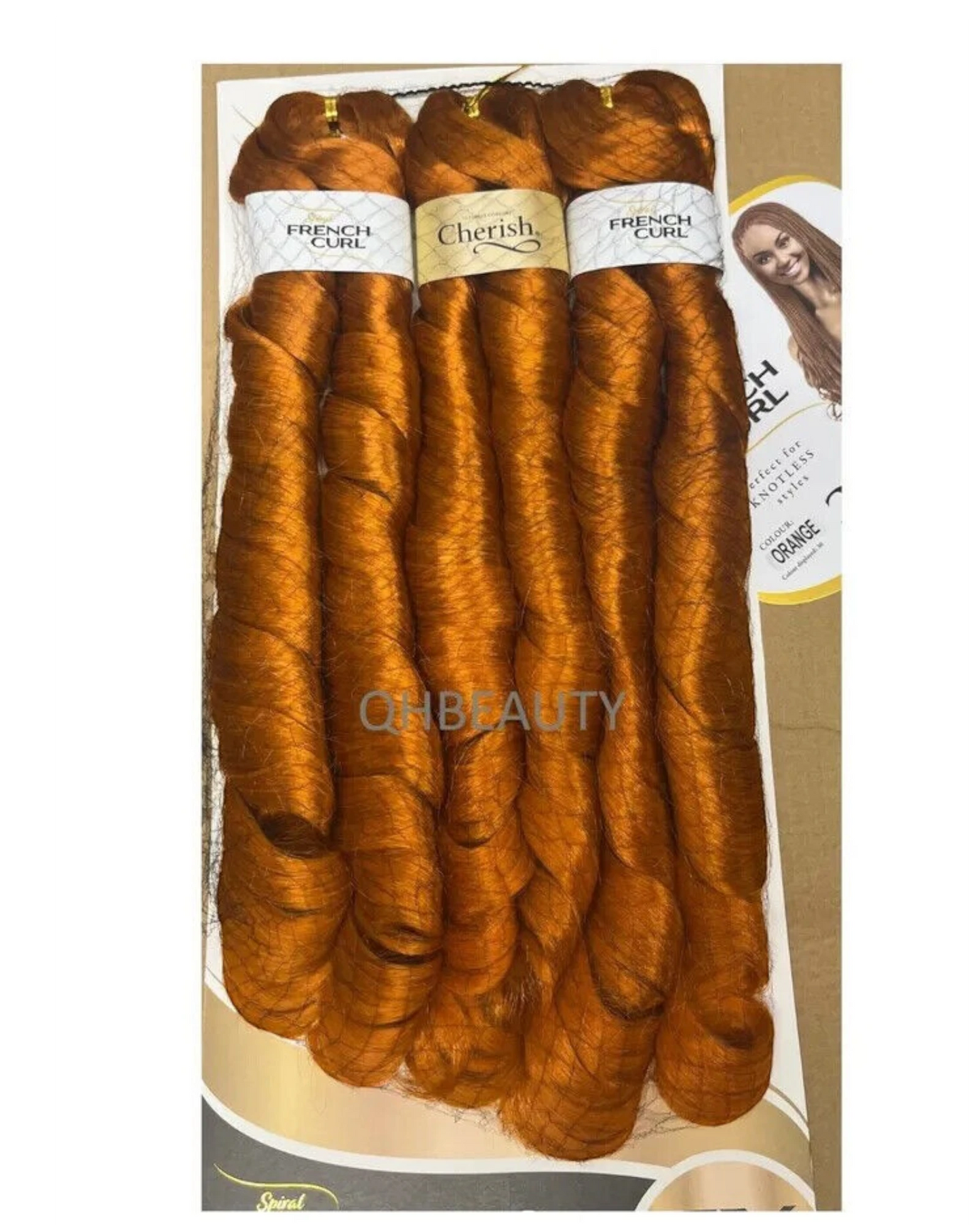 CHERISH SYNTHETIC CURLY HAIR EXTENSION BRAID - 3 x SPIRAL FRENCH CURL 28 INCHES