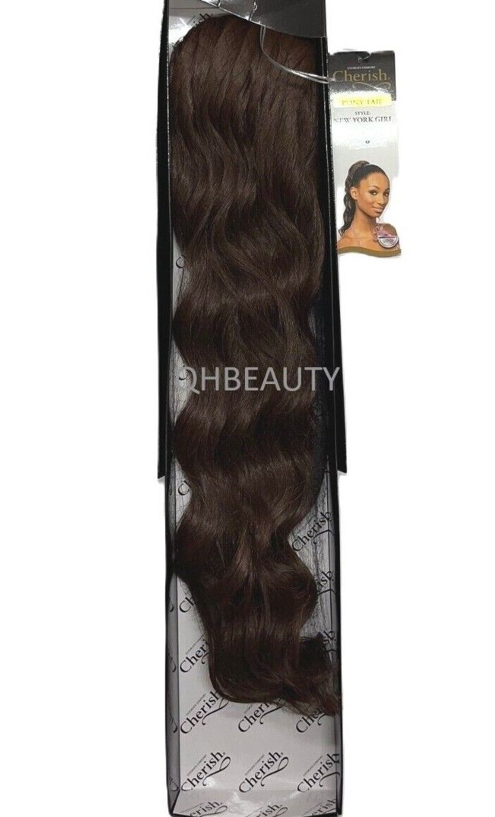 Cherish Synthetic Drawstring Long Curly Hair Extension Ponytail - New York Girl