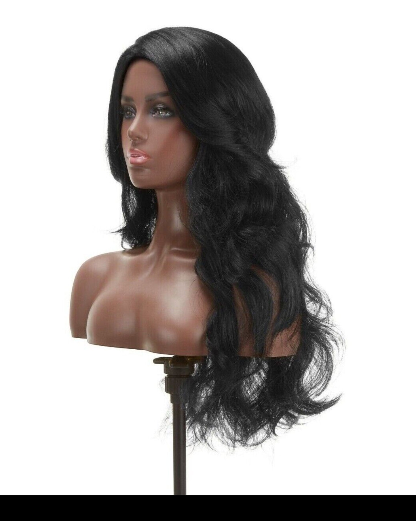 Impression Synthetic Invisible L Part Lace Curly Long Hair Wig - Daisy