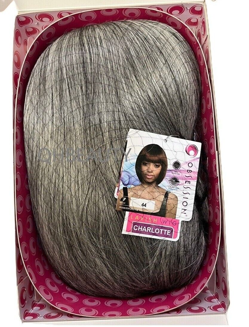Obsession Synthetic Lavish Straight Bob Bangs 100% Hand Tied Hair Wig  CHARLOTTE
