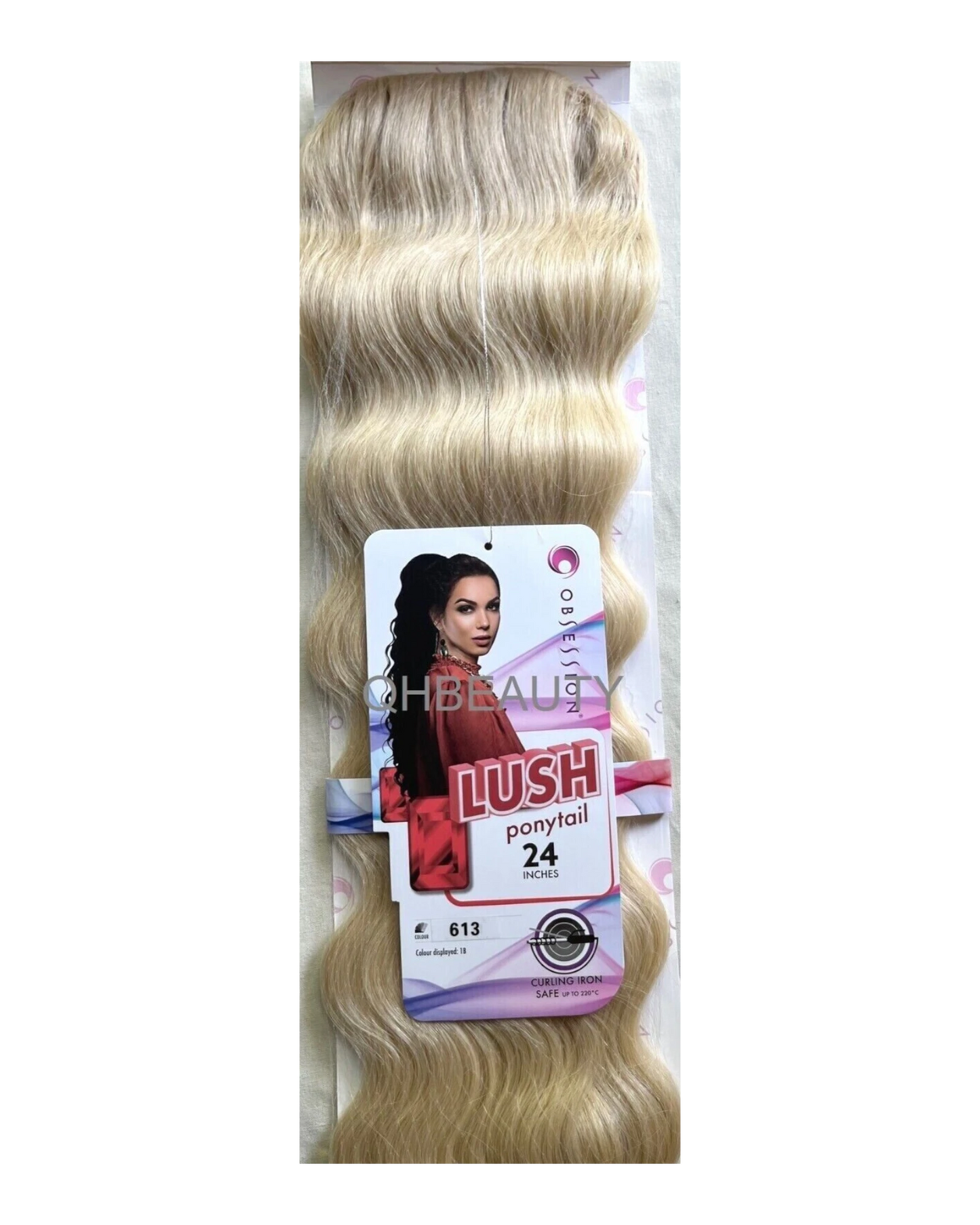 OBSESSION SYNTHETIC DRAWSTRING BODY WAVE CURLY  HAIR PONYTAIL - LUSH 24 INCHES