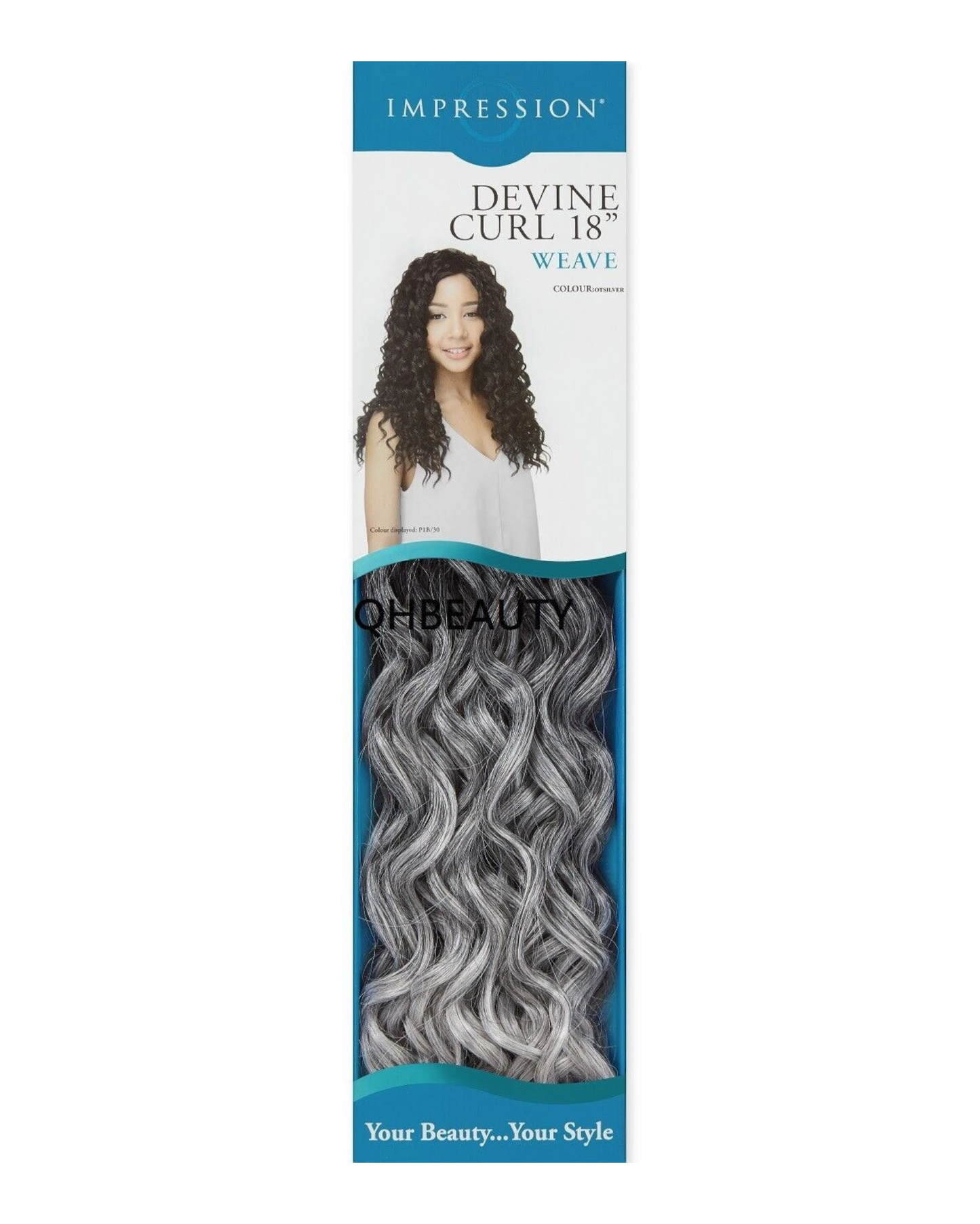 IMPRESSION SYNTHETIC CURLY LONG HAIR EXTENSION WEAVE - DEVINE CURL 18 INCH