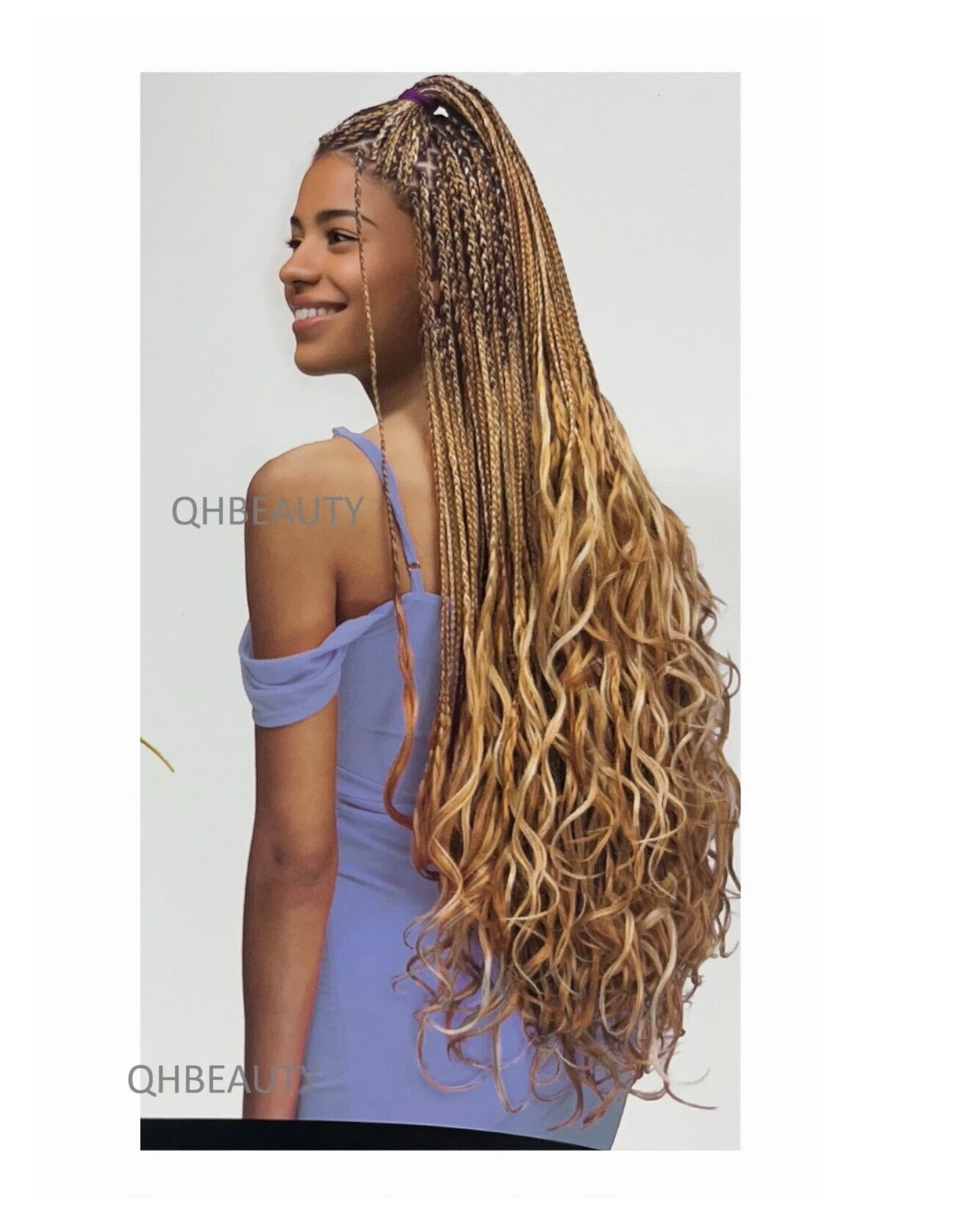 CHERISH SYNTHETIC HAIR EXTENSION BRAID - 3 x SPIRAL FRENCH CURL 22 & 28 INCHES