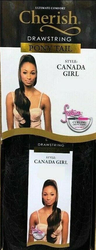 Cherish Synthetic Drawstring Long Curly Wavy Hair Ponytail - Canada Girl