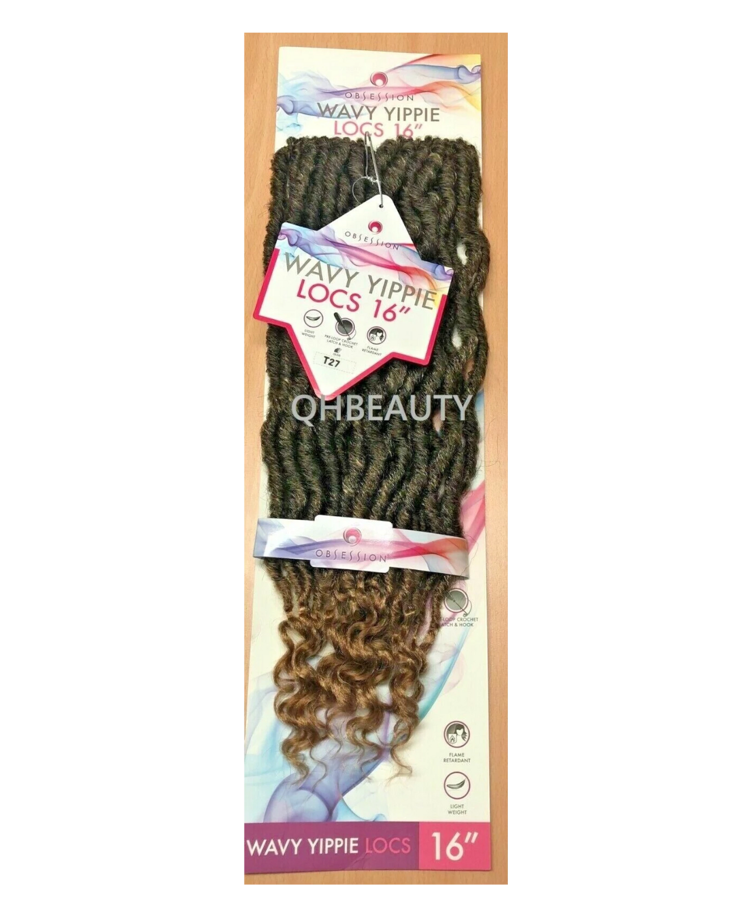 Obsession Synthetic Crochet Braid Hair Extension - Wavy Yippie Locs 16 INCH