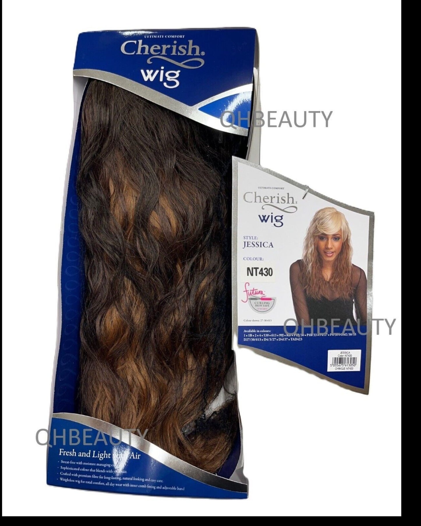 Cherish Synthetic Natural Look Long Wavy Curly Hair Wig - Jessica