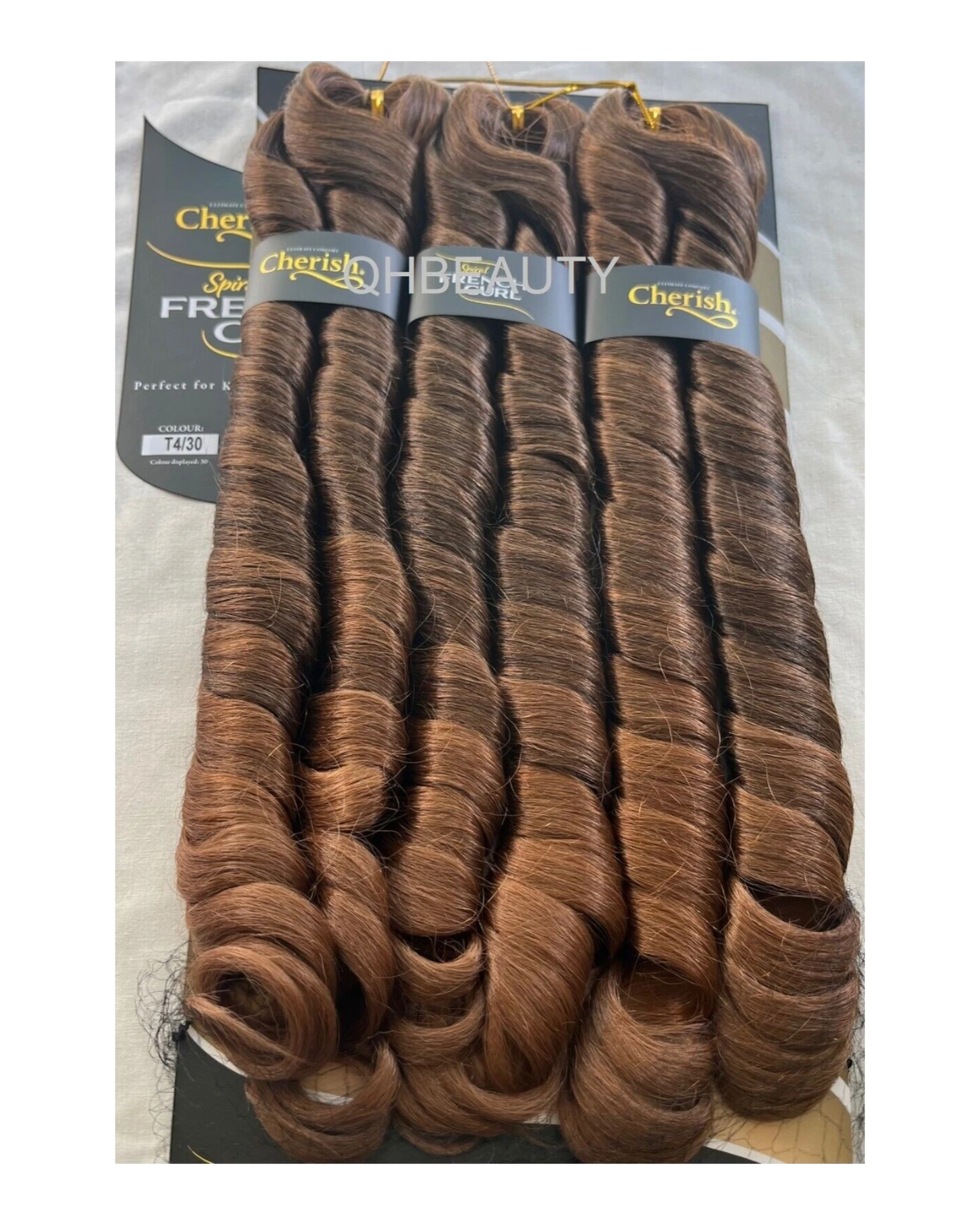 CHERISH SYNTHETIC CURLY HAIR EXTENSION BRAID - 3 x SPIRAL FRENCH CURL 28 INCHES