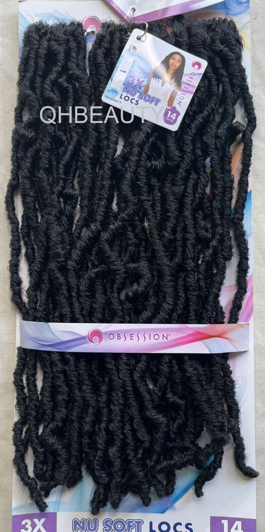 Obsession Synthetic Crochet Pre Looped Braid Hair Extension - NU LOCS 14 INCHES