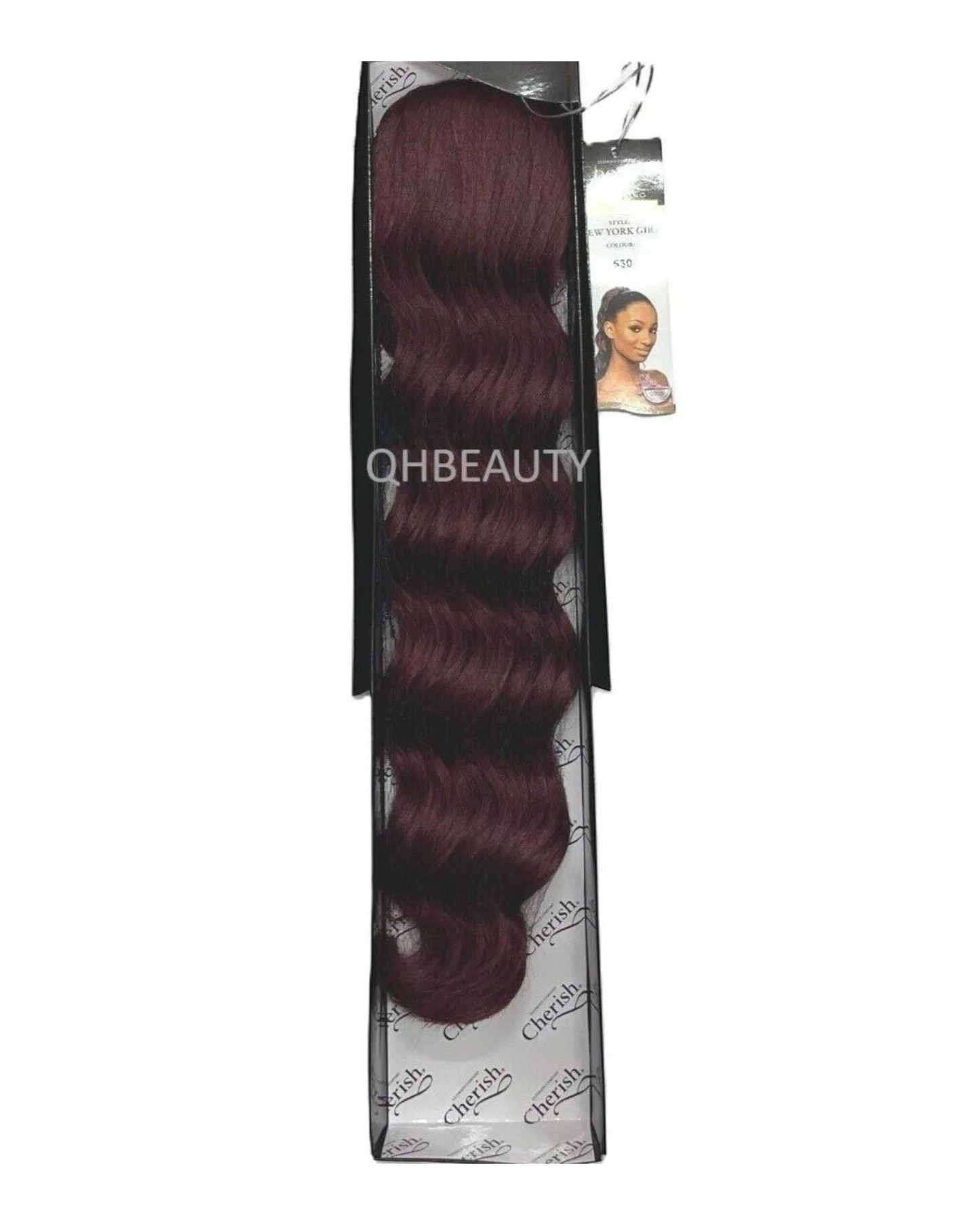 Cherish Synthetic Drawstring Long Curly Hair Extension Ponytail - New York Girl