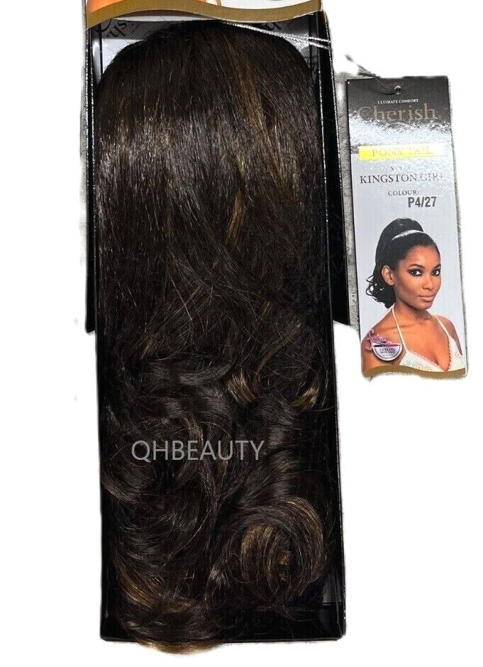 Cherish Synthetic Drawstring Curly Hair Extension Ponytail - Kingston Girl