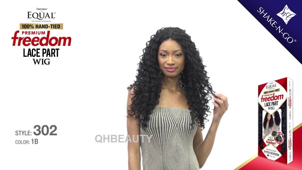FREETRESS EQUAL SYNTHETIC PREMIUM100% HANDTIED FREEDOM LACE PART HAIR WIG - 302