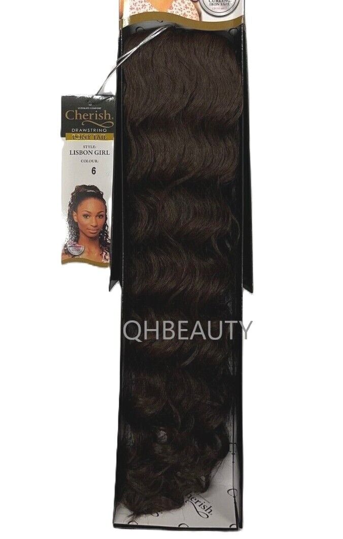 Cherish Synthetic Drawstring Curly Hair Extension Ponytail - Lisbon Girl
