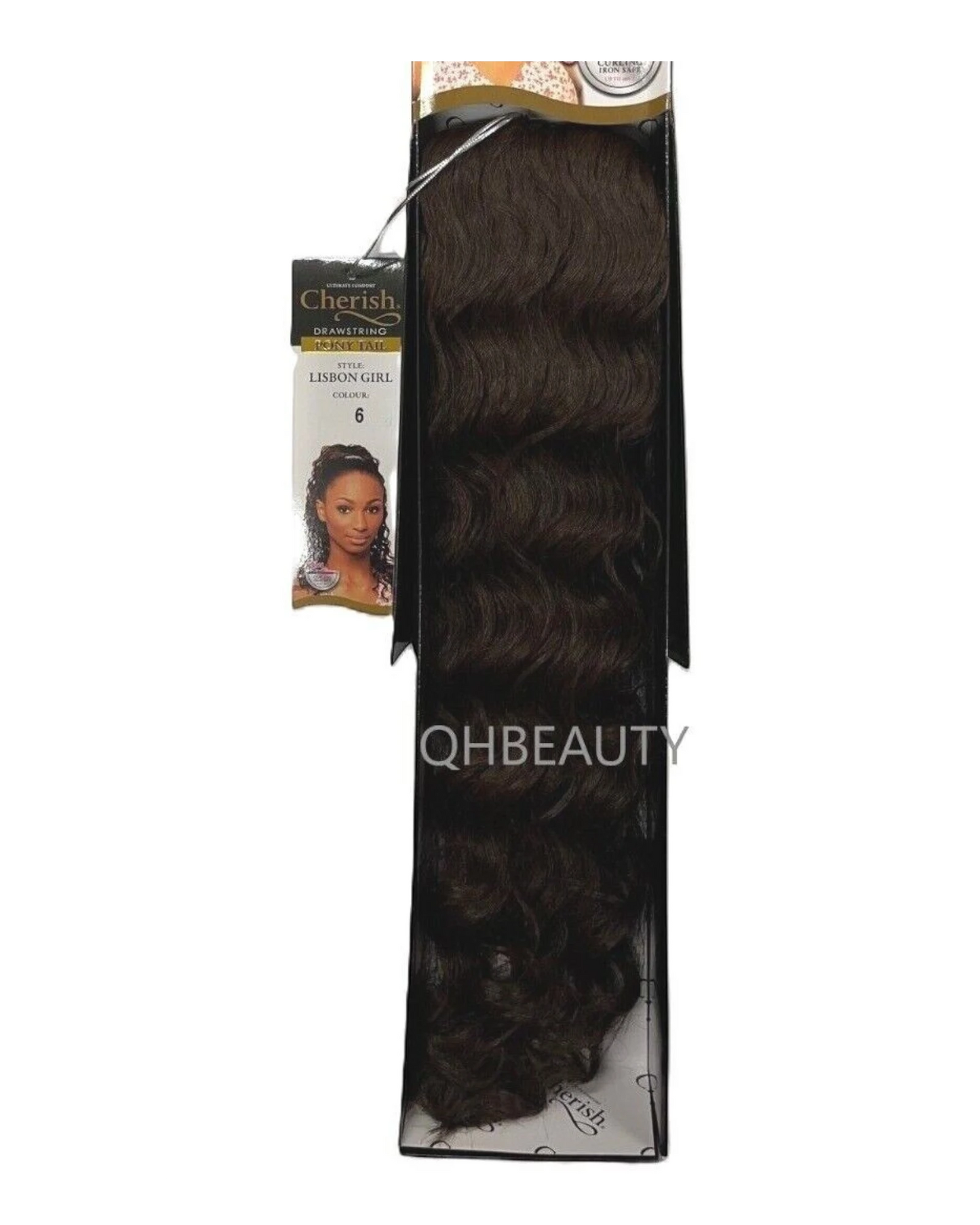 Cherish Synthetic Drawstring Curly Hair Extension Ponytail - Lisbon Girl