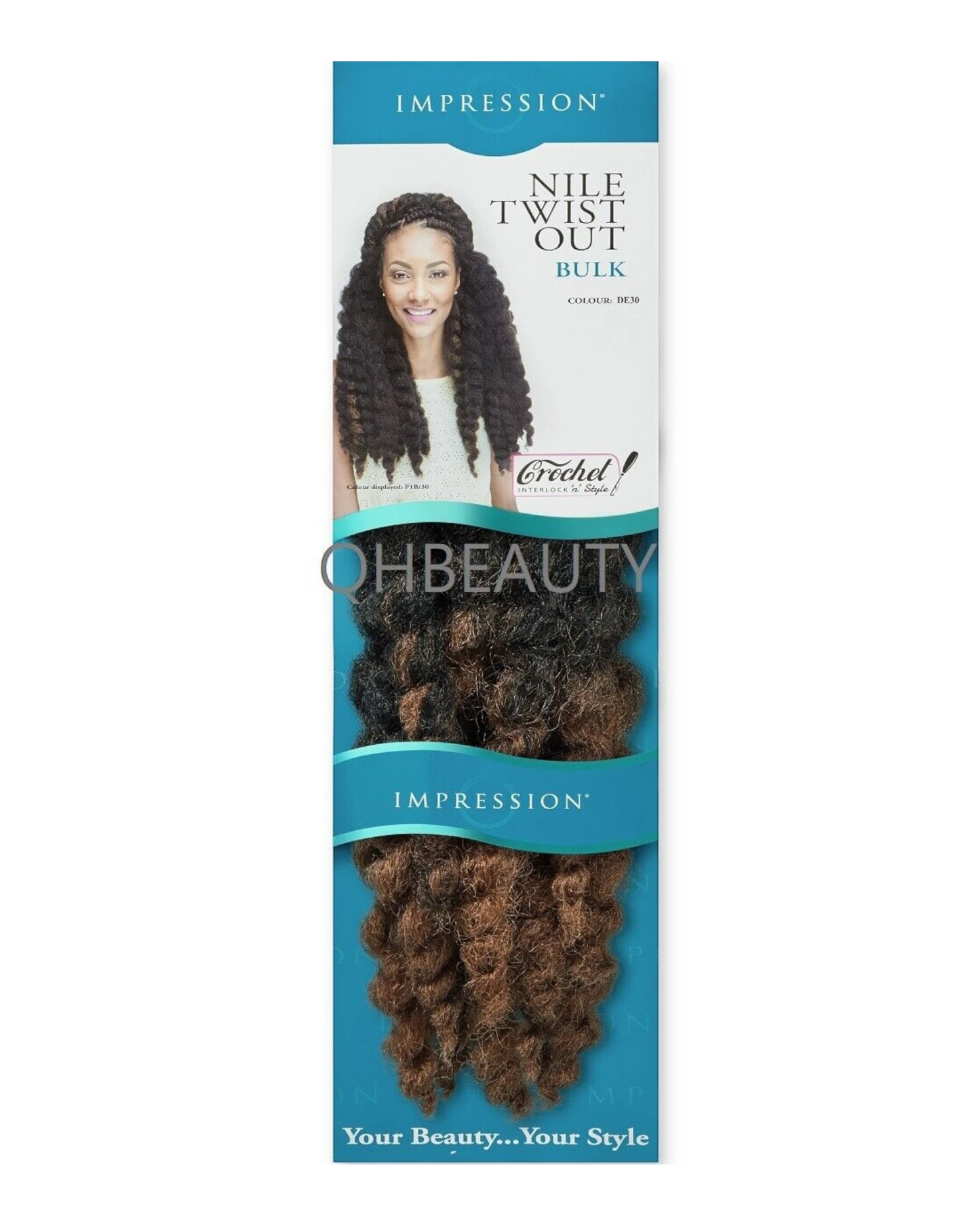 IMPRESSION SYNTHETIC AFRO CUBAN BULK HAIR EXTENSION BRAIDS - NILE TWIST OUT