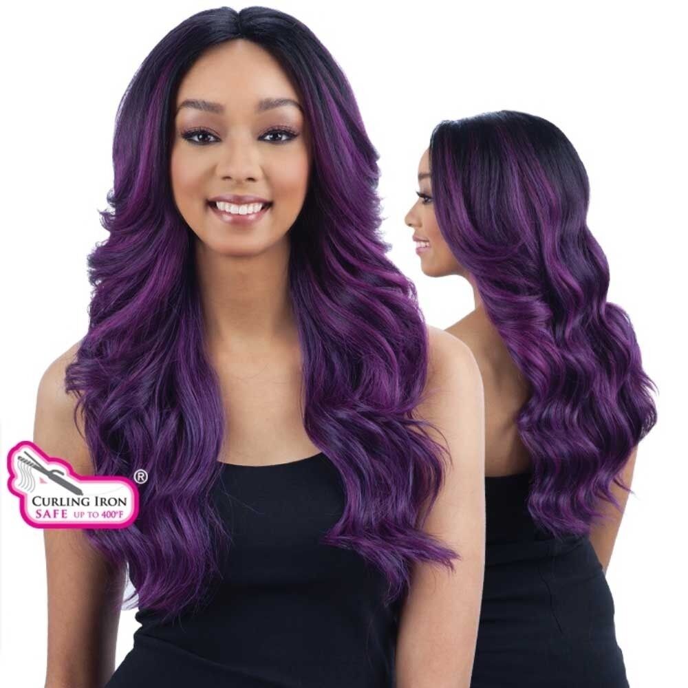 Freetress Equal Synthetic Lace Front Long Curly Hair Wig Silk Base - Teresa