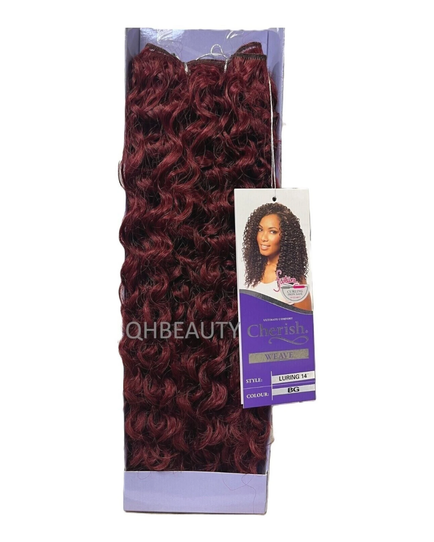 CHERISH SYNTHETIC FUTURA LONG CURLY HAIR EXTENSION WEAVE - LURING 14 INCHES