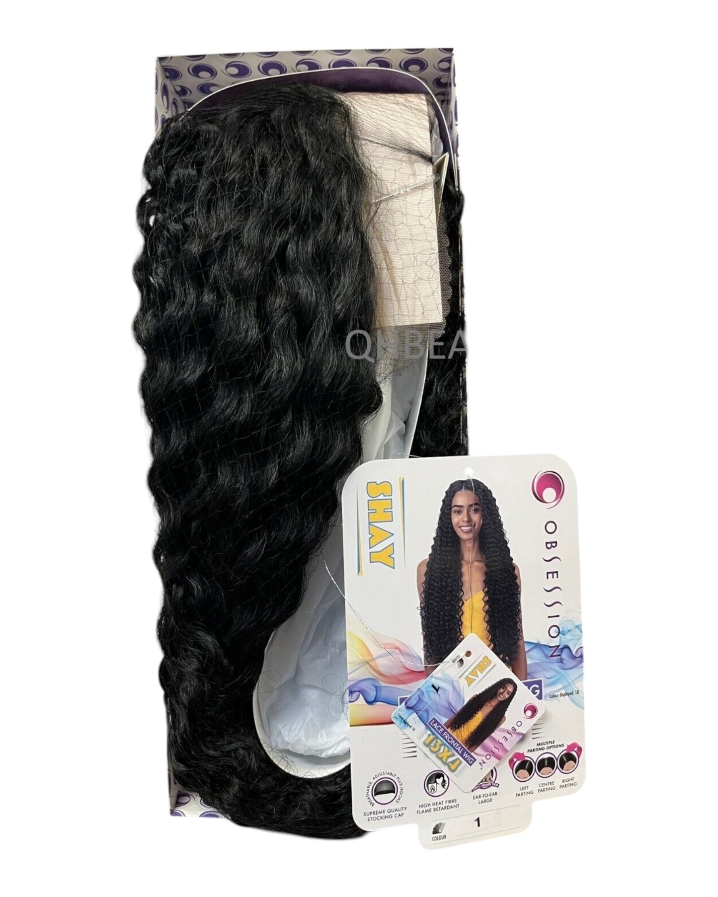 Obsession Synthetic Swiss HD 13x4 Lace Front Free Part Curly Hair Wig - SHAY
