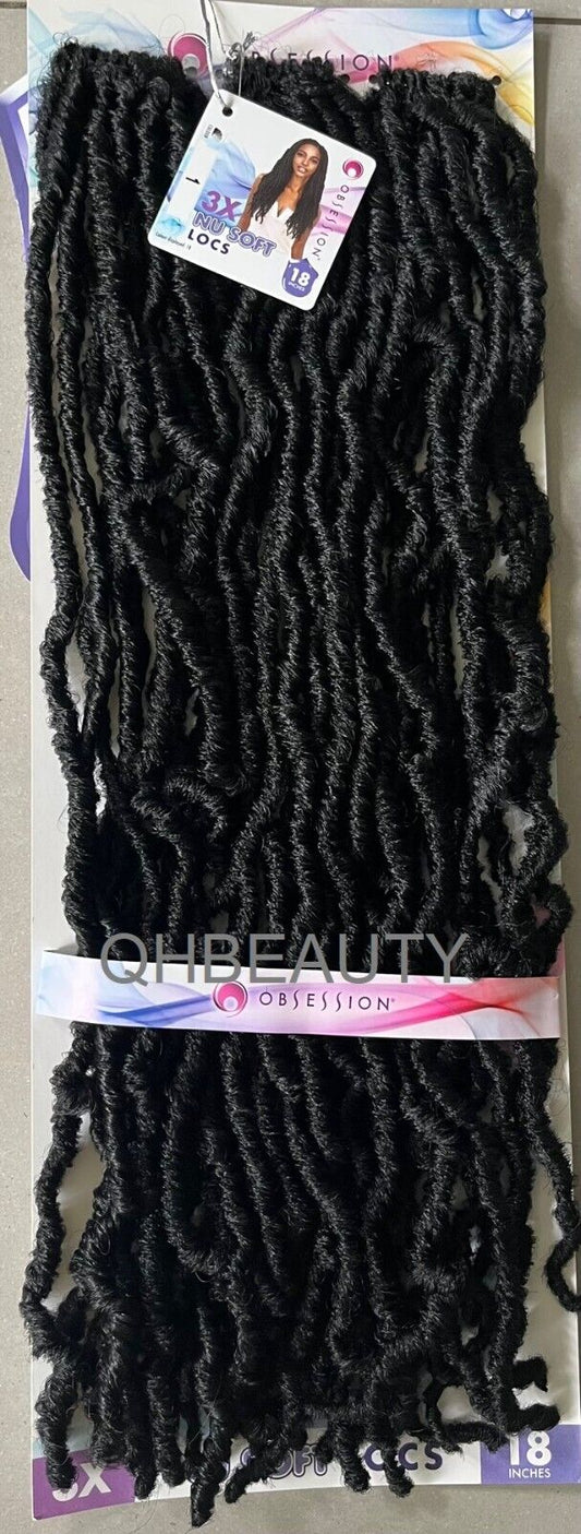 Obsession Synthetic Crochet Pre Looped Braid Hair Extension - NU LOCS 18 INCH