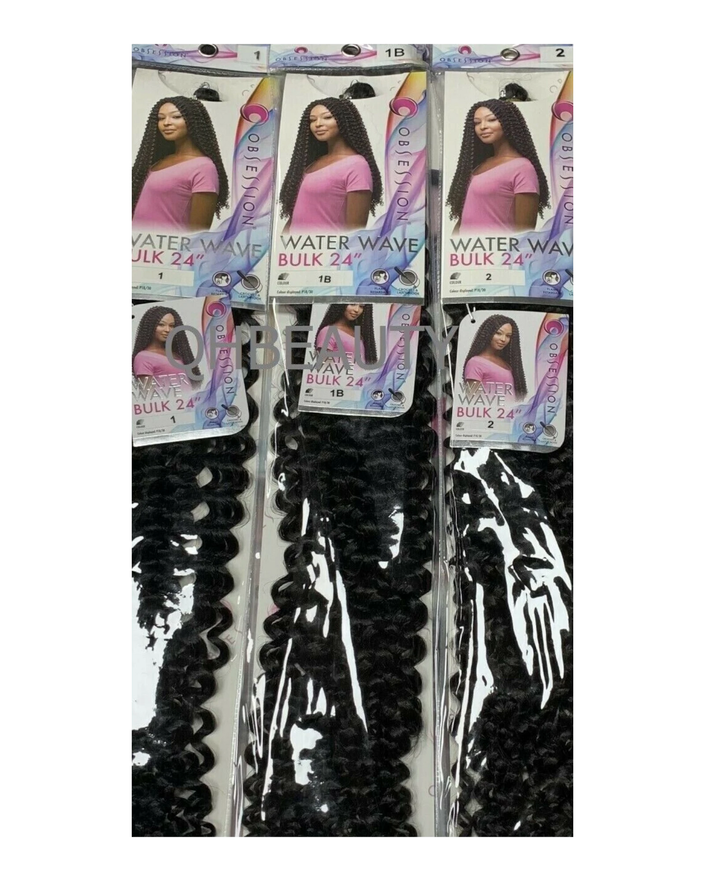 Obsession Synthetic Crochet Long Braid Curly Hair Extension - WATER WAVE 24