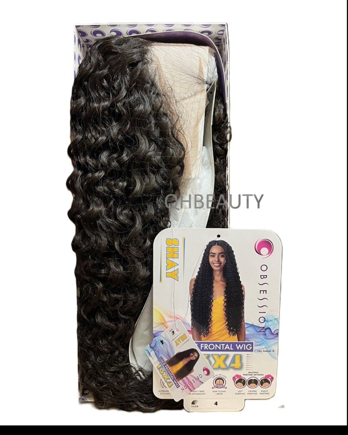 Obsession Synthetic Swiss HD 13x4 Lace Front Free Part Curly Hair Wig - SHAY