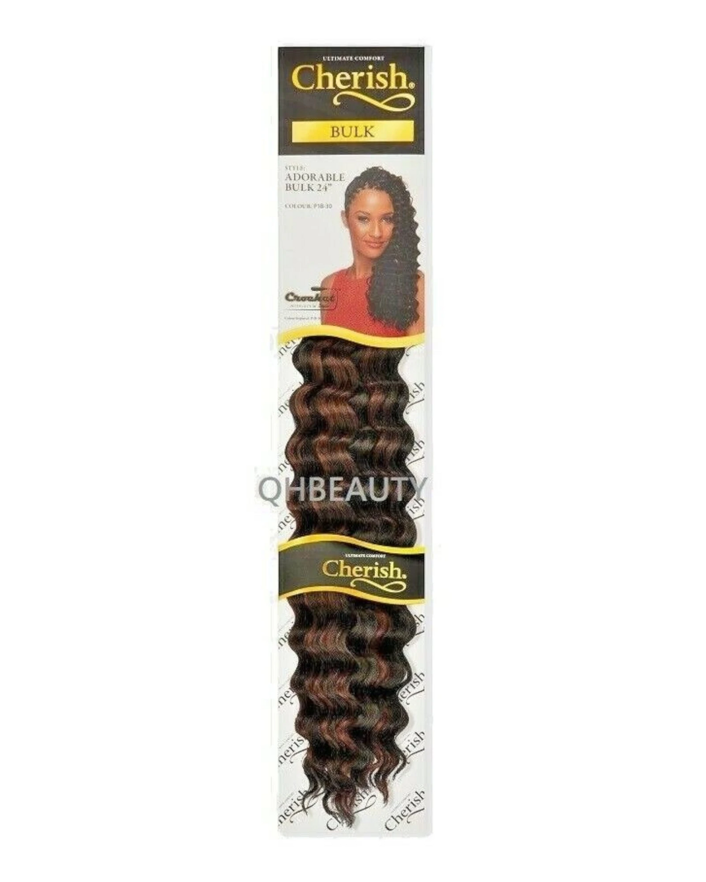 CHERISH SYNTHETIC LONG CURLY HAIR EXTENSION CROCHET BRAIDS - ADORABLE 24 inch7.99